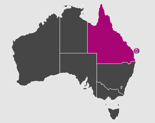 mapa queensland australia