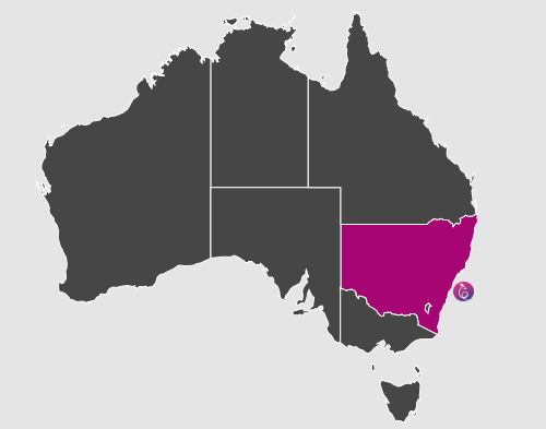 mapa nsw australia